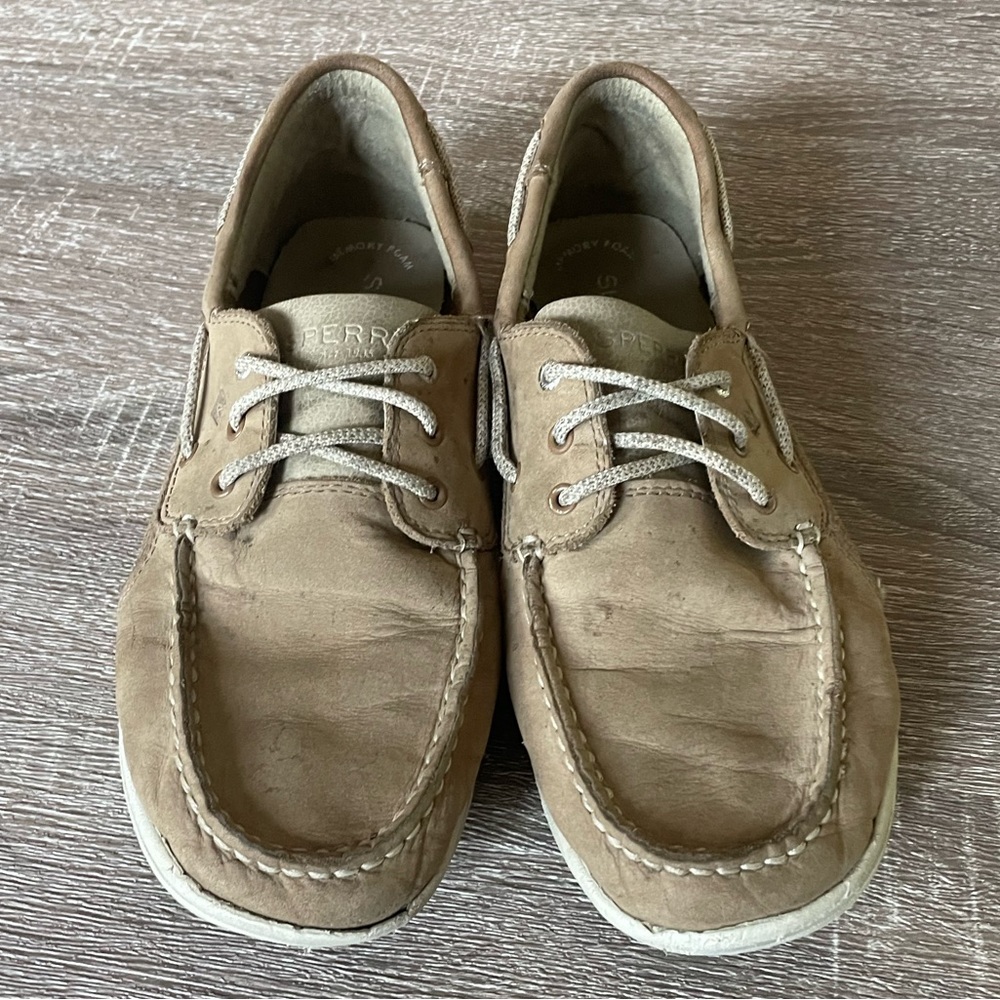 Boys Tan Sperry’s
